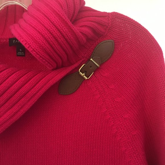 Vintage Talbots Women’s Sweater Cardigan S Pink Long Raglan Sleeve Collared - Picture 4 of 7